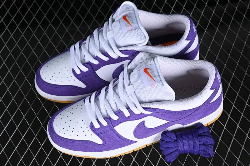 All categories Nk SB Dunk series Nk SB Dunk Low low-top sneakers M version pure original Nk SB Dunk Low Pro ISO "Purple Suede" wicked purple color SB low-top casual sneakers DV5464-500